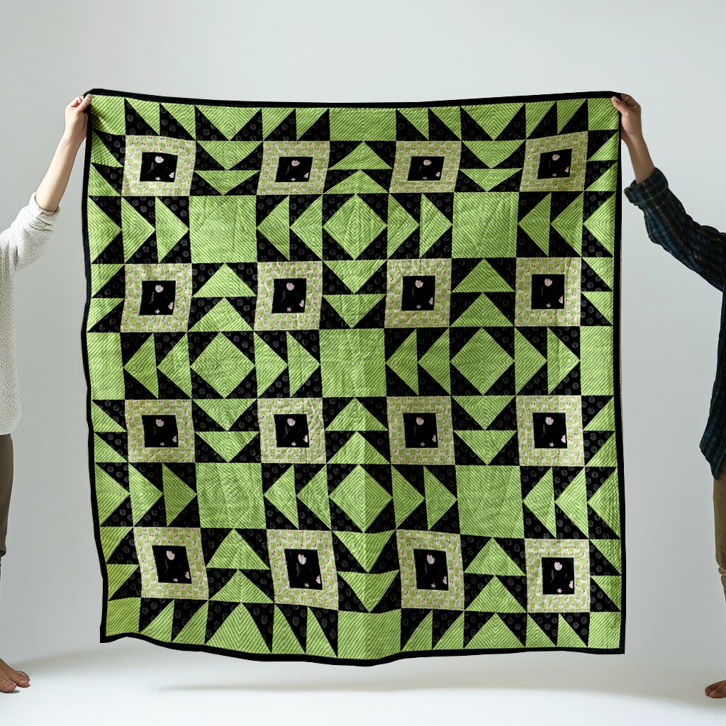 Green Labyrinth Quilt Pattern