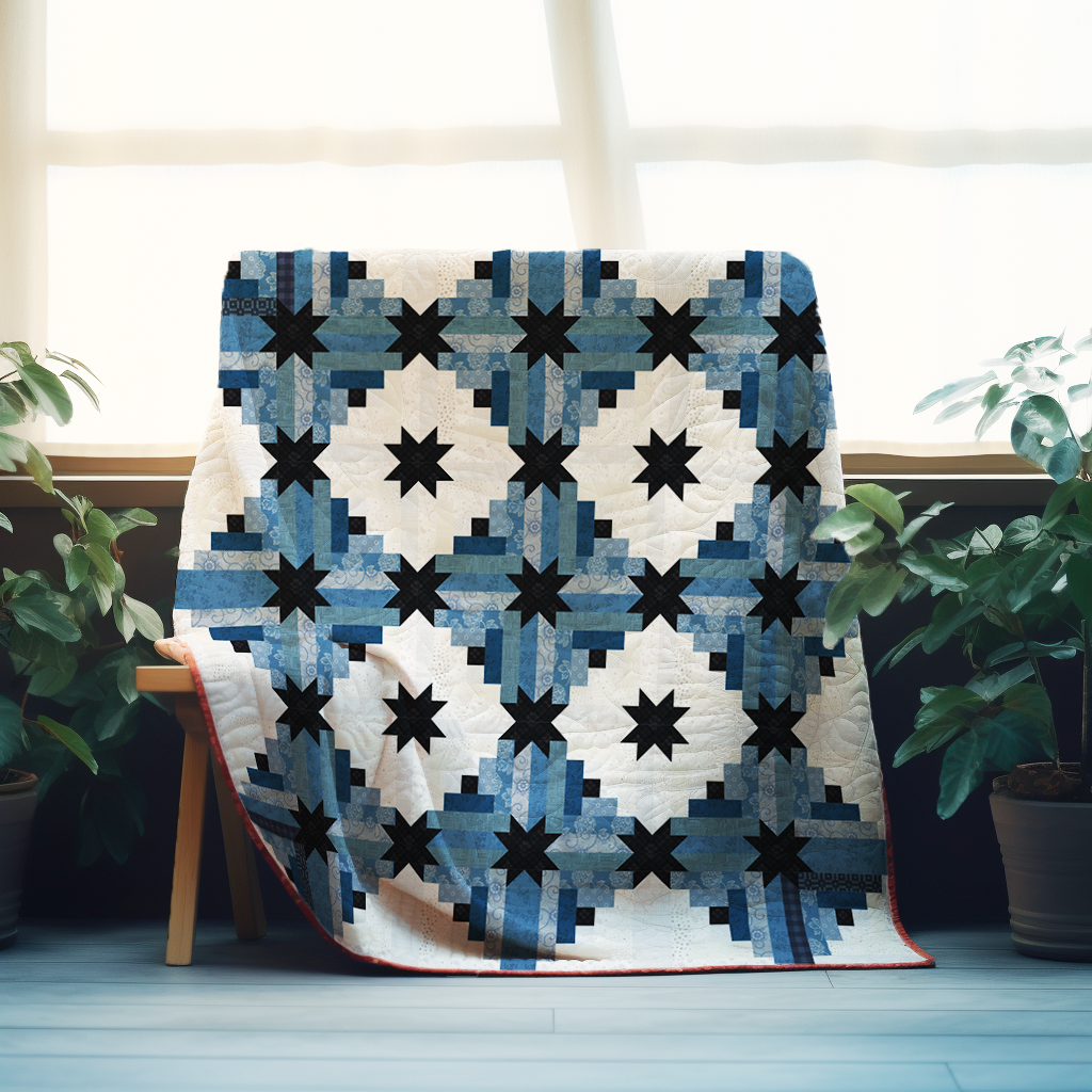 Starry Path Cabin Quilt Pattern