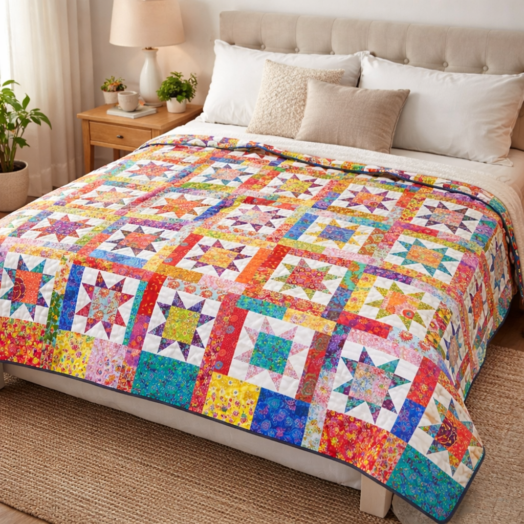 Stellar Kaleidoscope Quilt Pattern