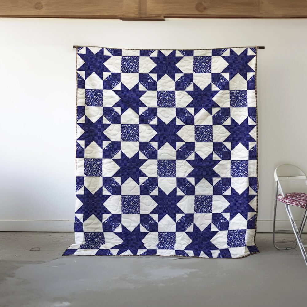 Blue Galaxy Quilt Pattern
