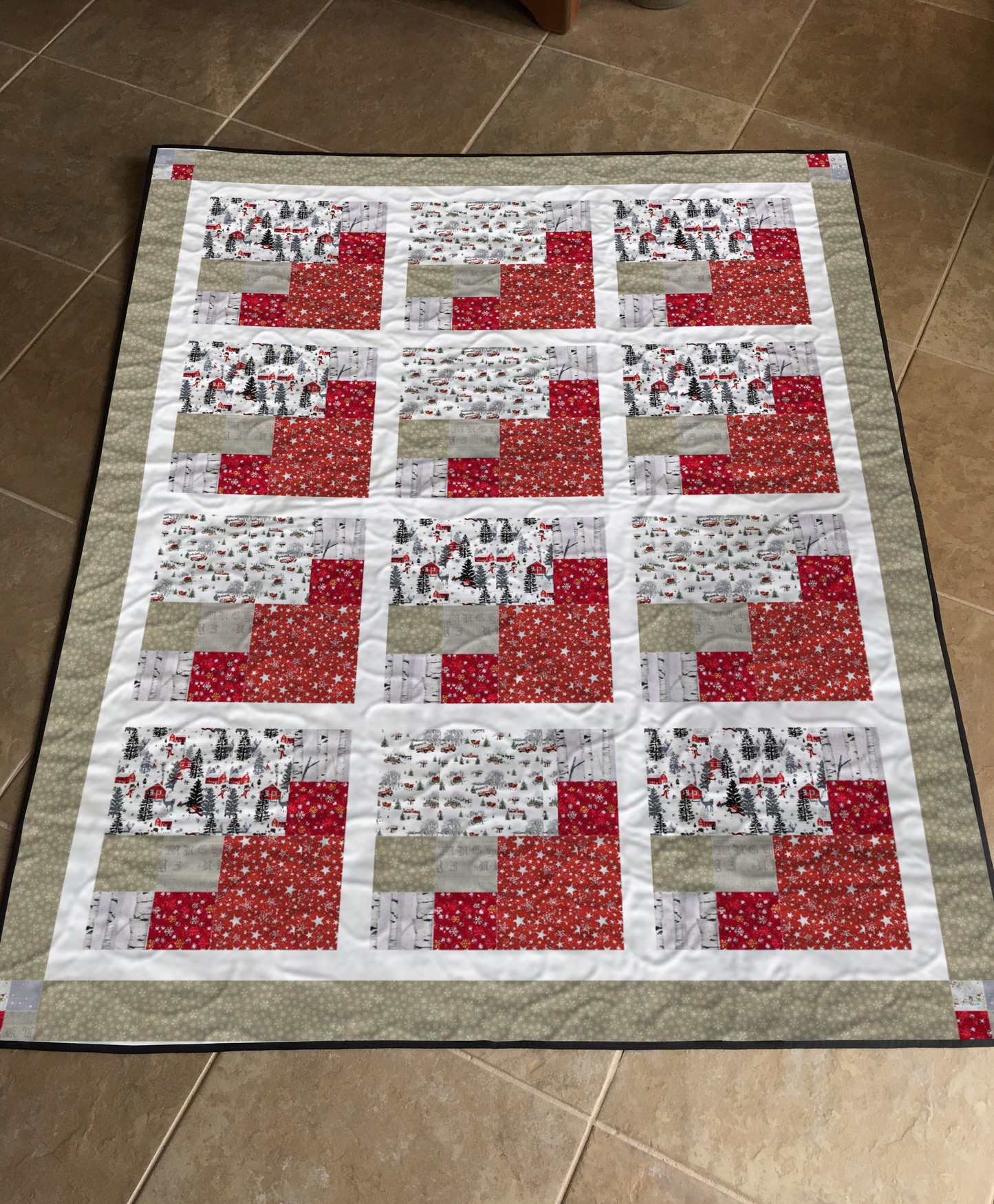 Winter’s Cabin Quilt Pattern