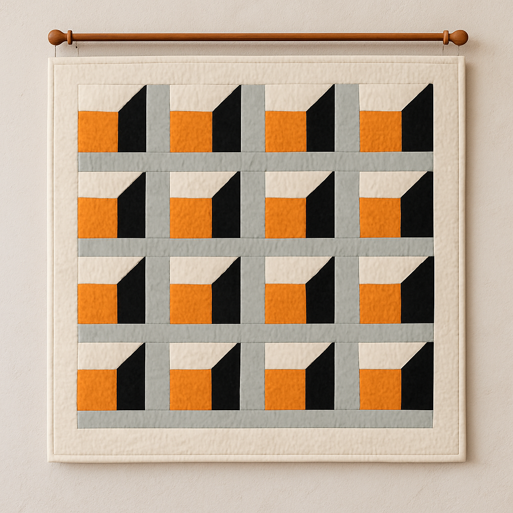 A house with many window Quilt Pattern