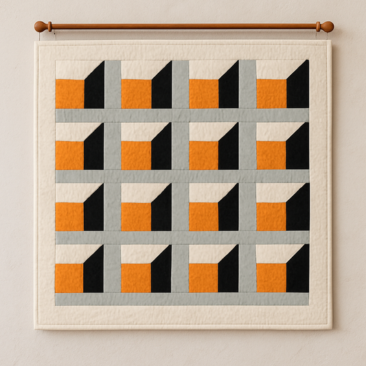 A house with many window Quilt Pattern