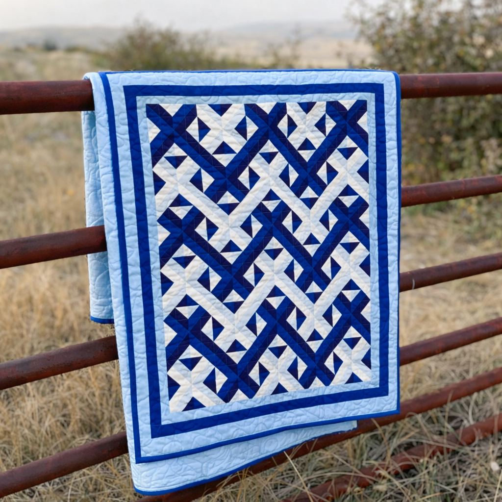 Azure Symphony Quilt Pattern