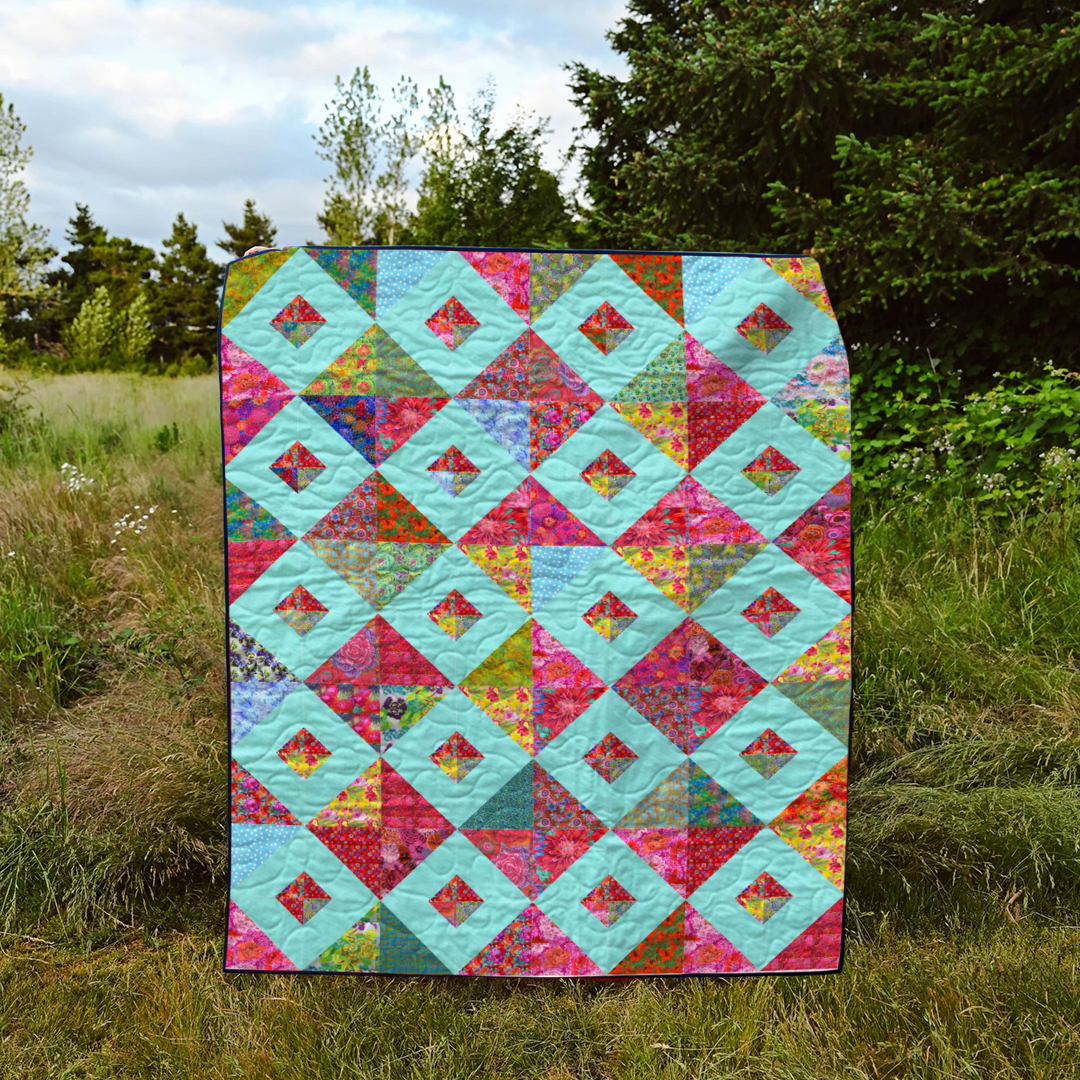Blooming Jewels Quilt Pattern