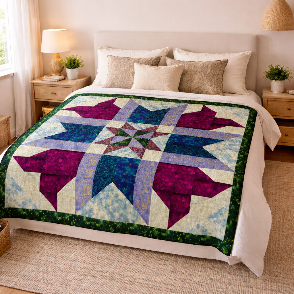 Blooming Stars Quilt Pattern