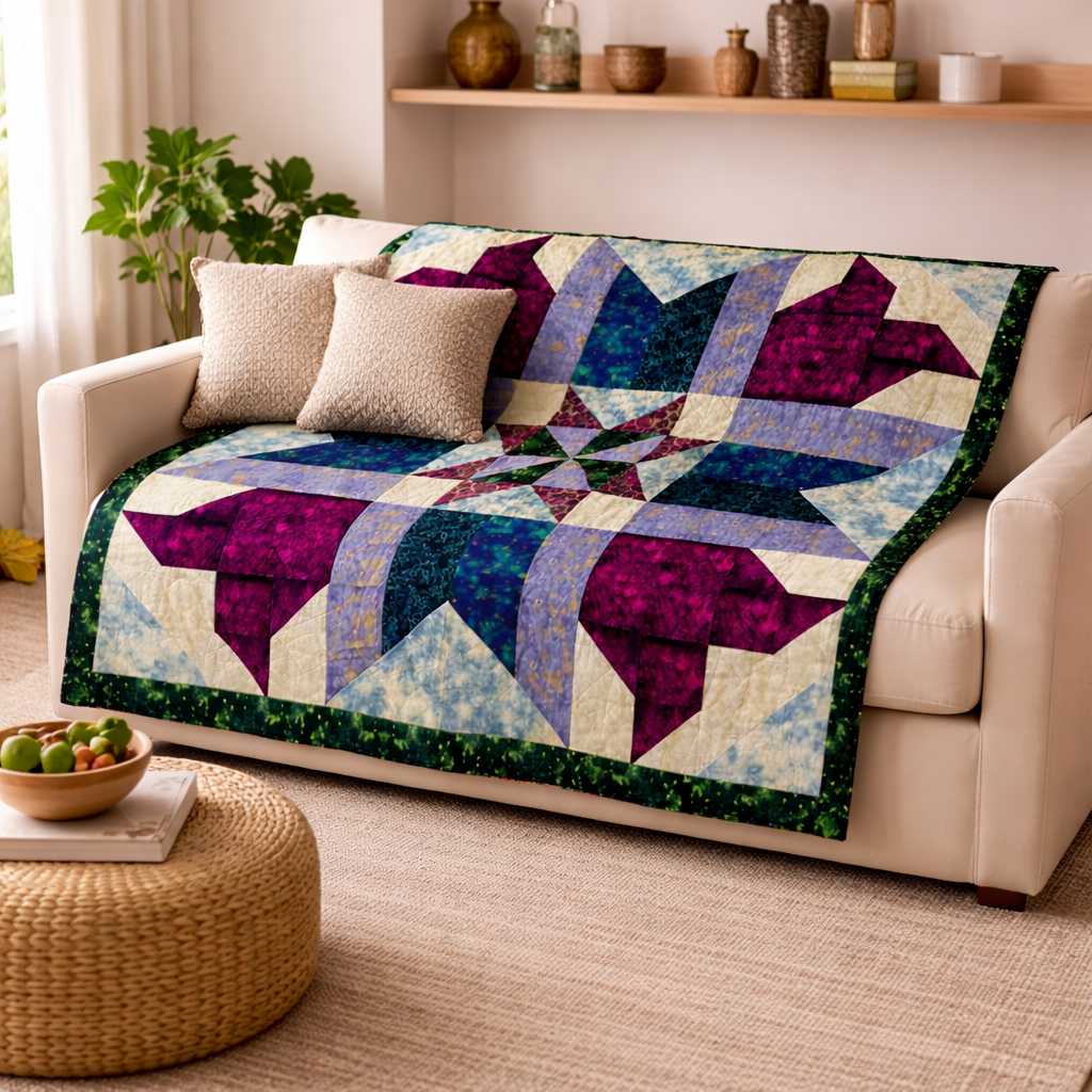 Blooming Stars Quilt Pattern