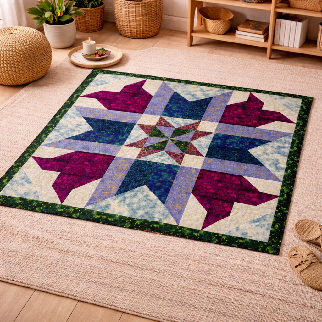 Blooming Stars Quilt Pattern