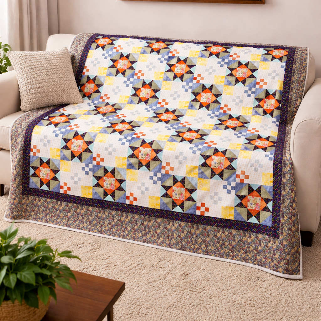 Golden Harvest Sky Quilt Pattern