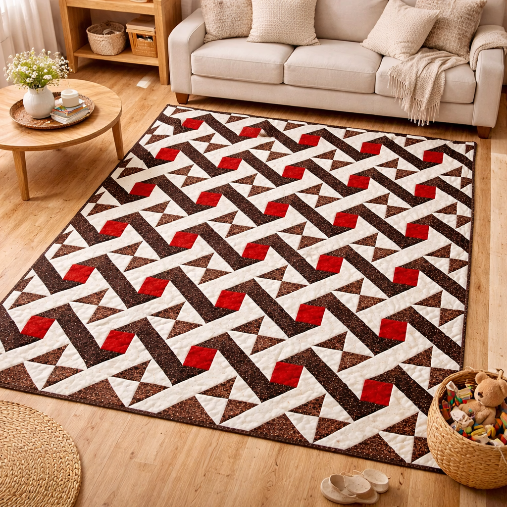 Ruby Maze Quilt Pattern