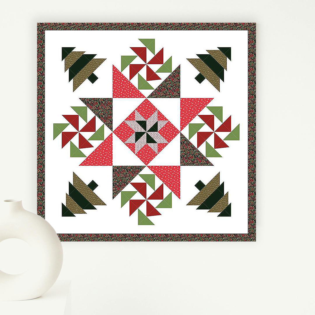 Christmas Pinwheels Quilt Pattern