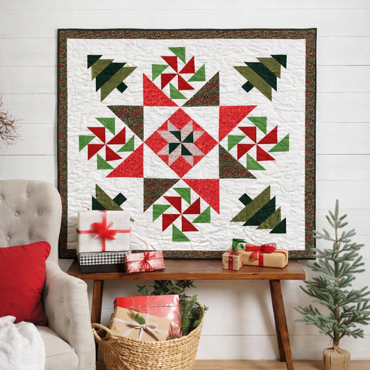Christmas Pinwheels Quilt Pattern