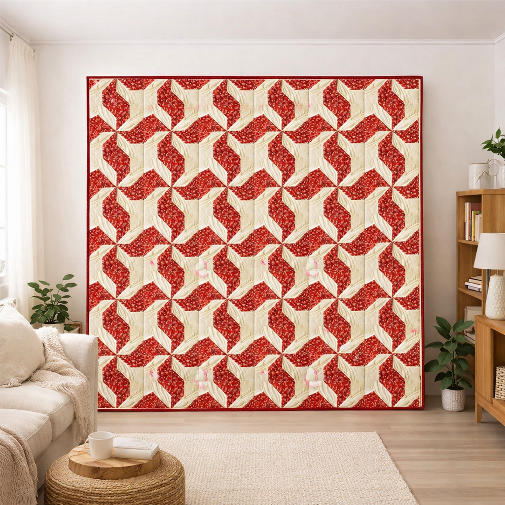 Dancing Poinsettias Quilt Pattern