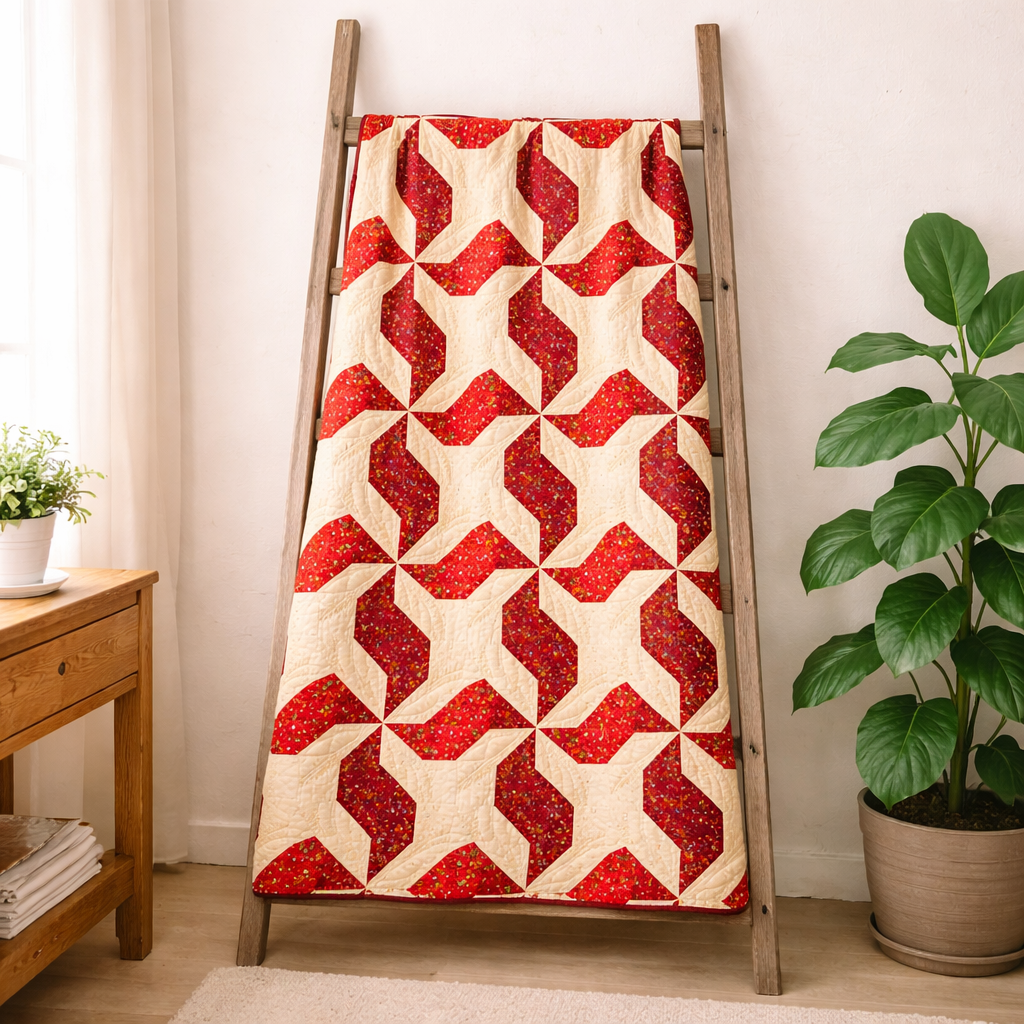 Dancing Poinsettias Quilt Pattern