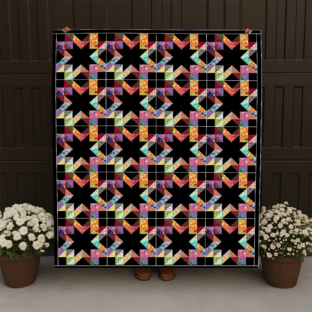 Flower Night Mystery Quilt Pattern