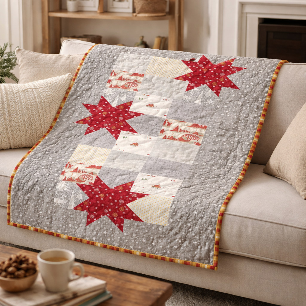 Frosted Stars Quilt Pattern