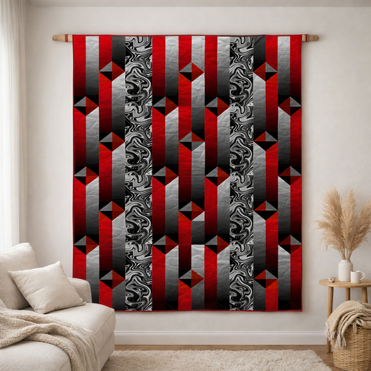 Crimson Shadows Quilt Pattern