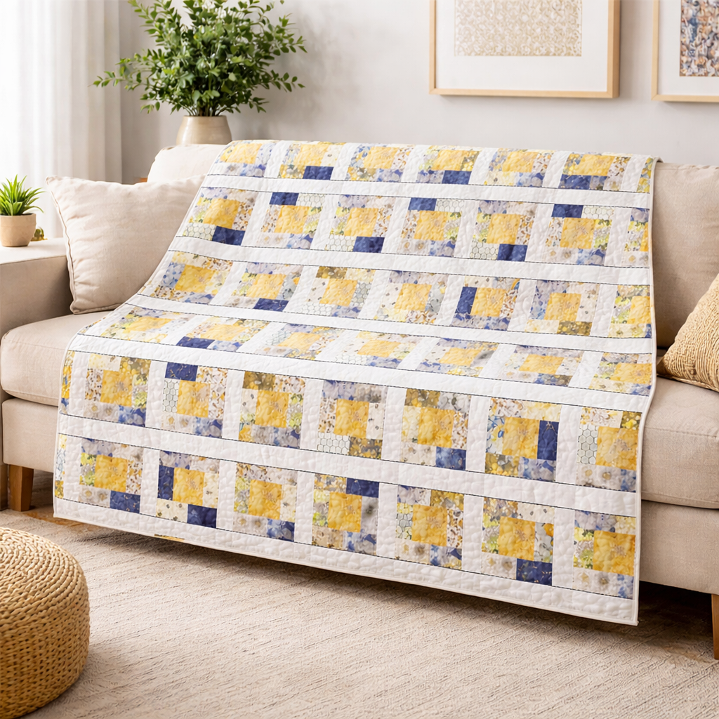 Golden Honeycomb Quilt Pattern