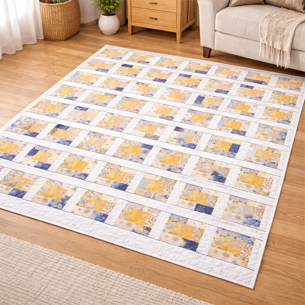 Golden Honeycomb Quilt Pattern