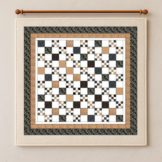 Golden Lattice Quilt Pattern