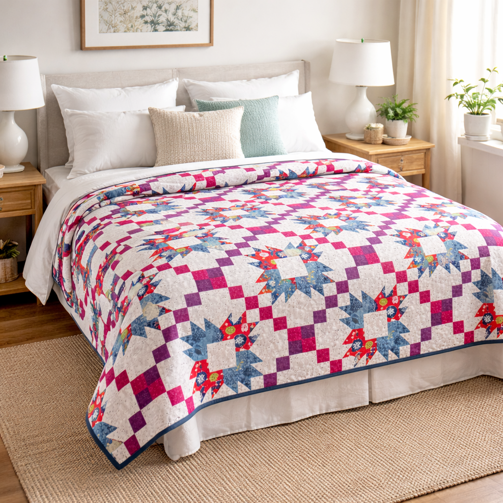 Grandma’s Flower Quilt Pattern