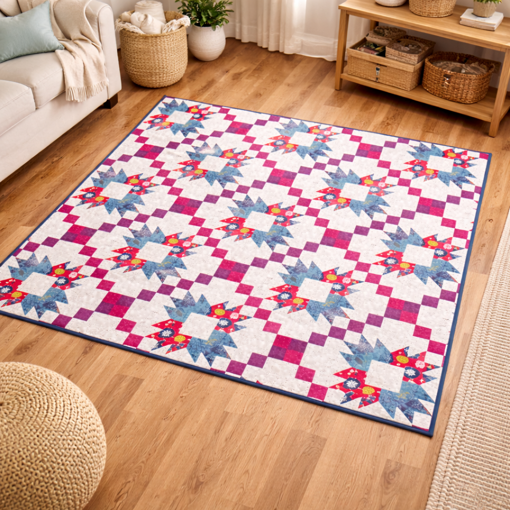 Grandma’s Flower Quilt Pattern