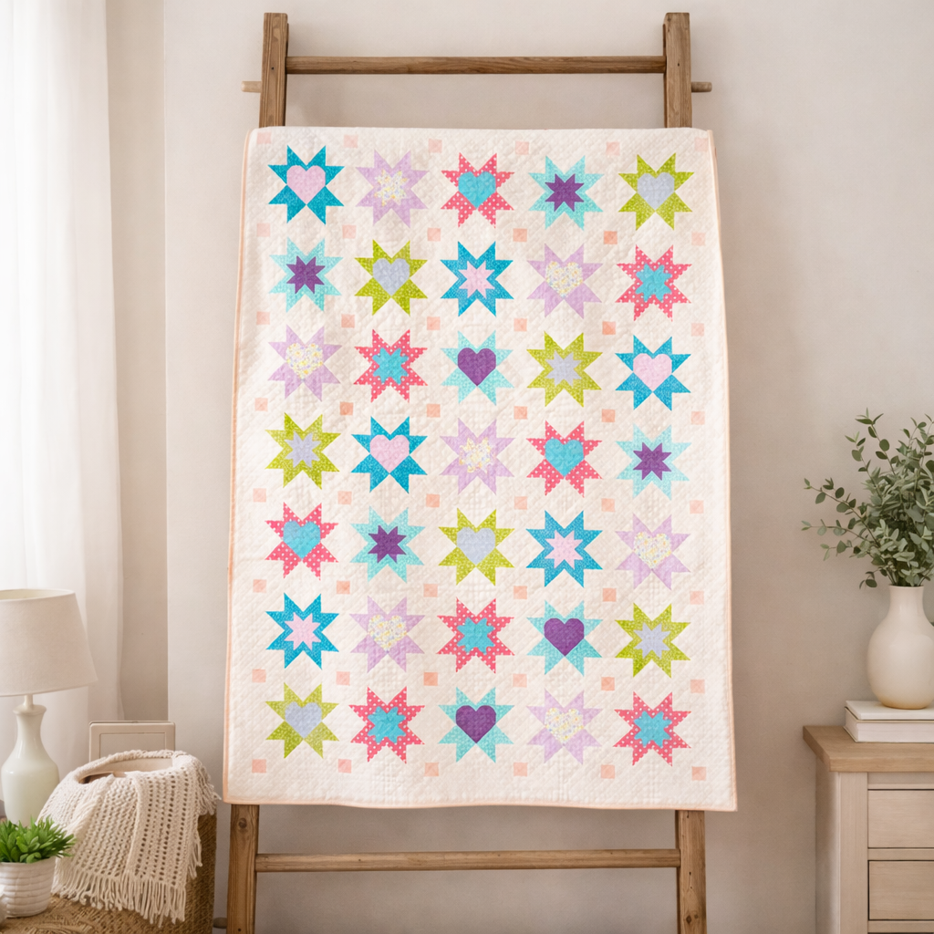 Heartfelt Stars Quilt Pattern