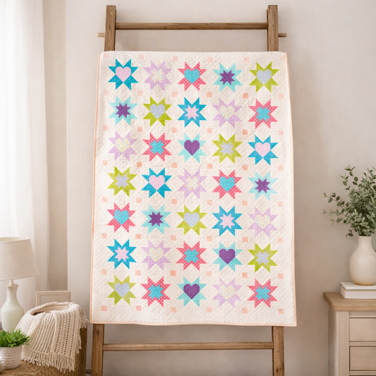 Heartfelt Stars Quilt Pattern