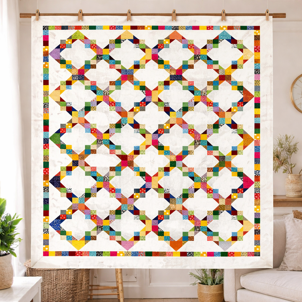 Linked Rainbows Quilt Pattern