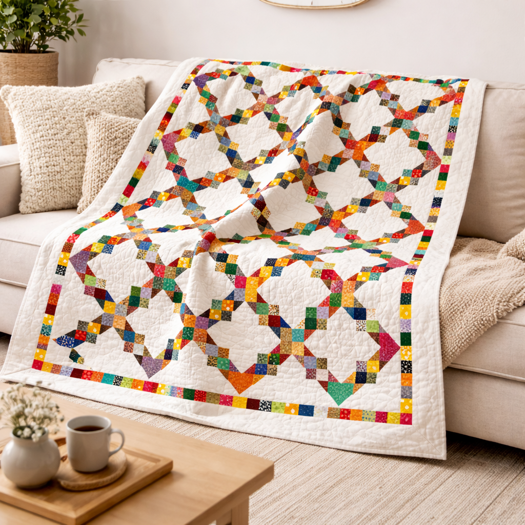 Linked Rainbows Quilt Pattern