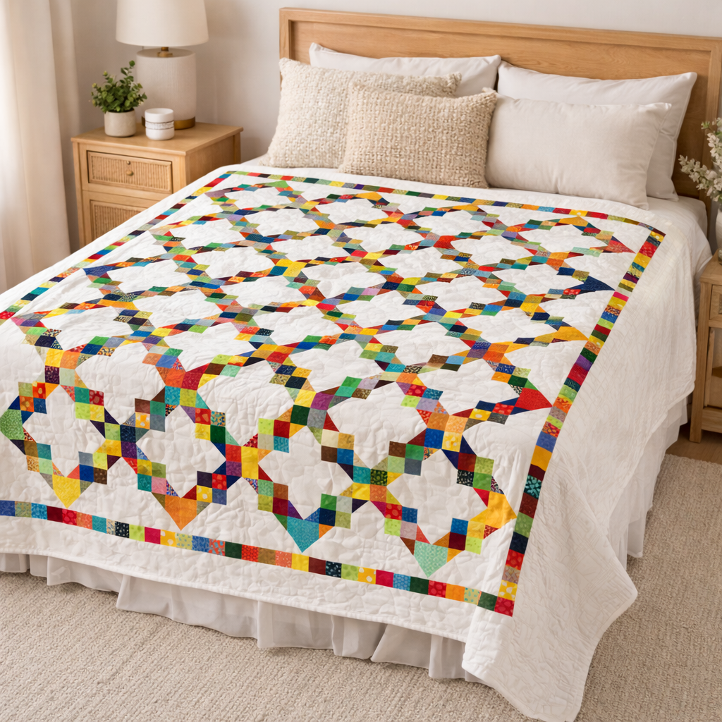 Linked Rainbows Quilt Pattern