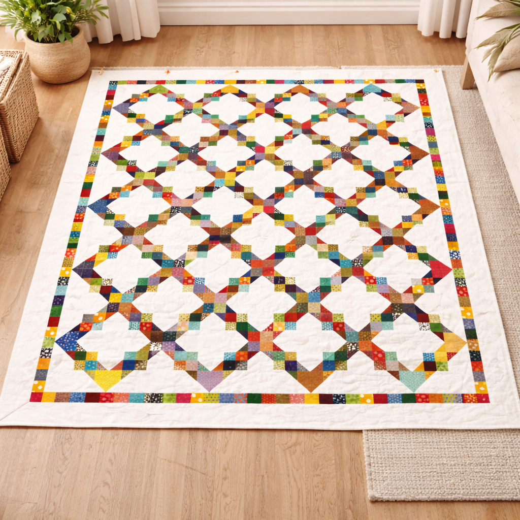 Linked Rainbows Quilt Pattern