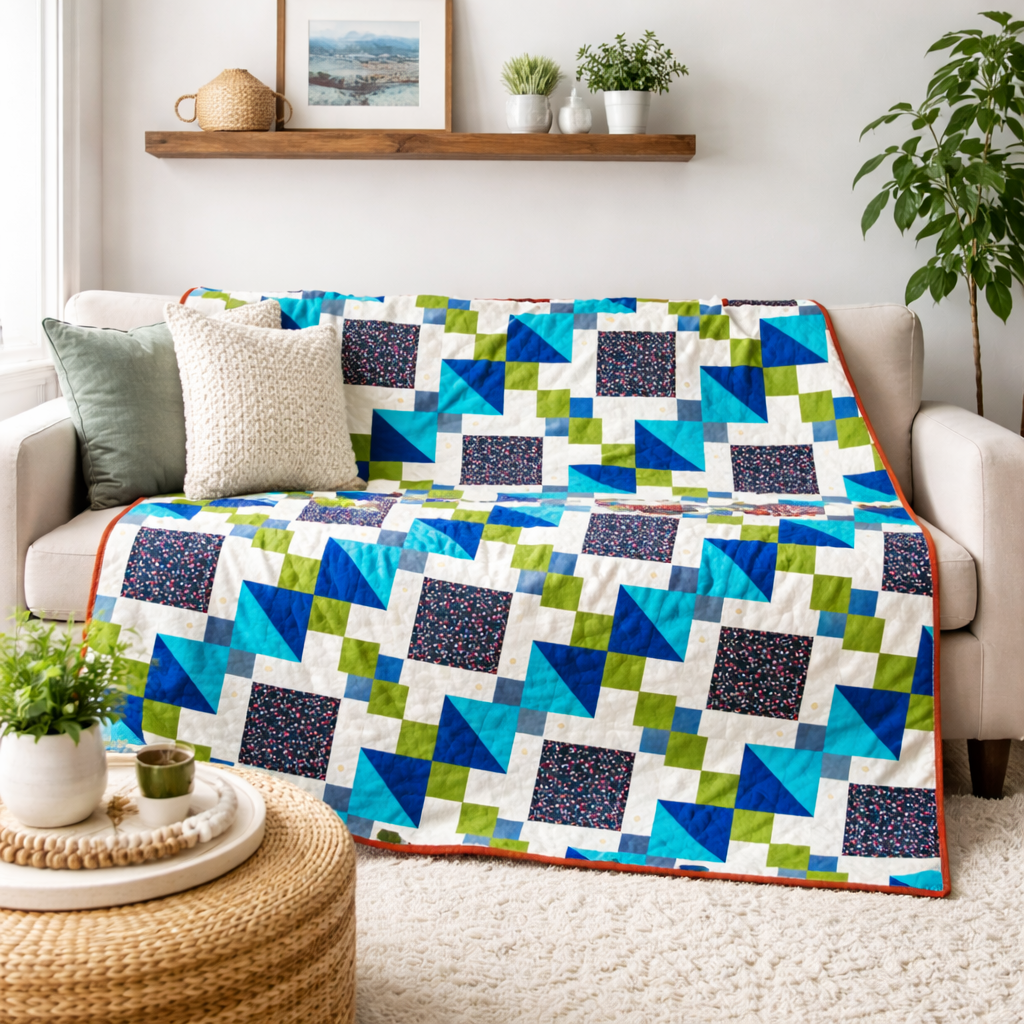 Modern Mosaic Quilt Pattern