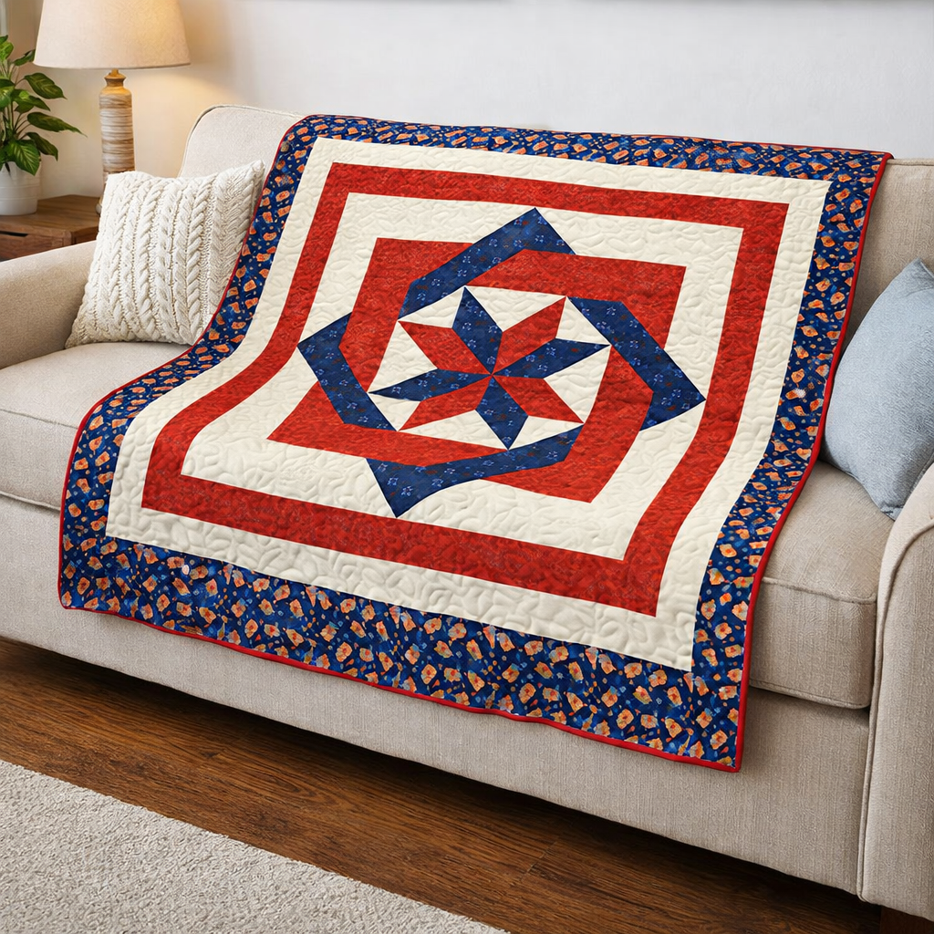 Patriotic Pinwheel Quilt Pattern
