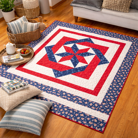 Patriotic Pinwheel Quilt Pattern
