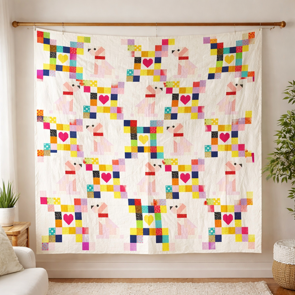 Puppy Love Patchwork Quilt Pattern