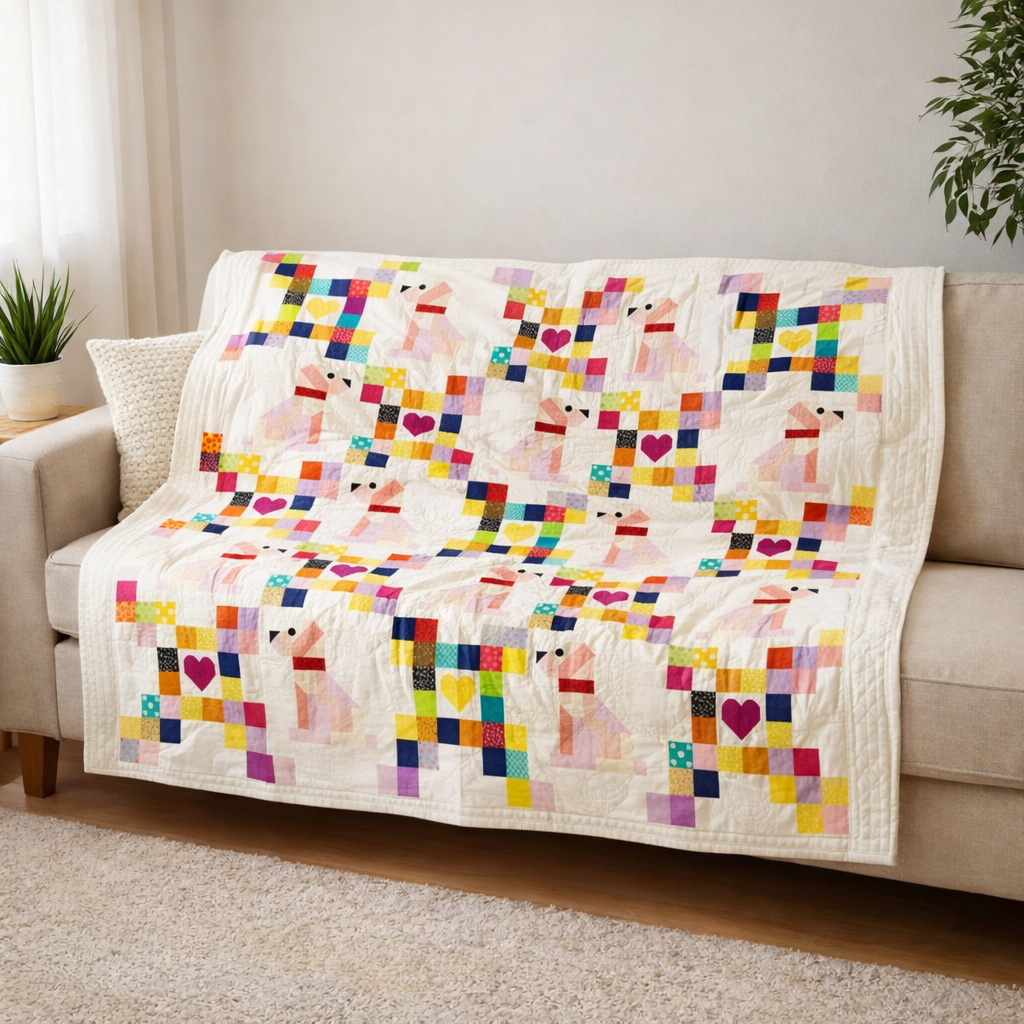 Puppy Love Patchwork Quilt Pattern
