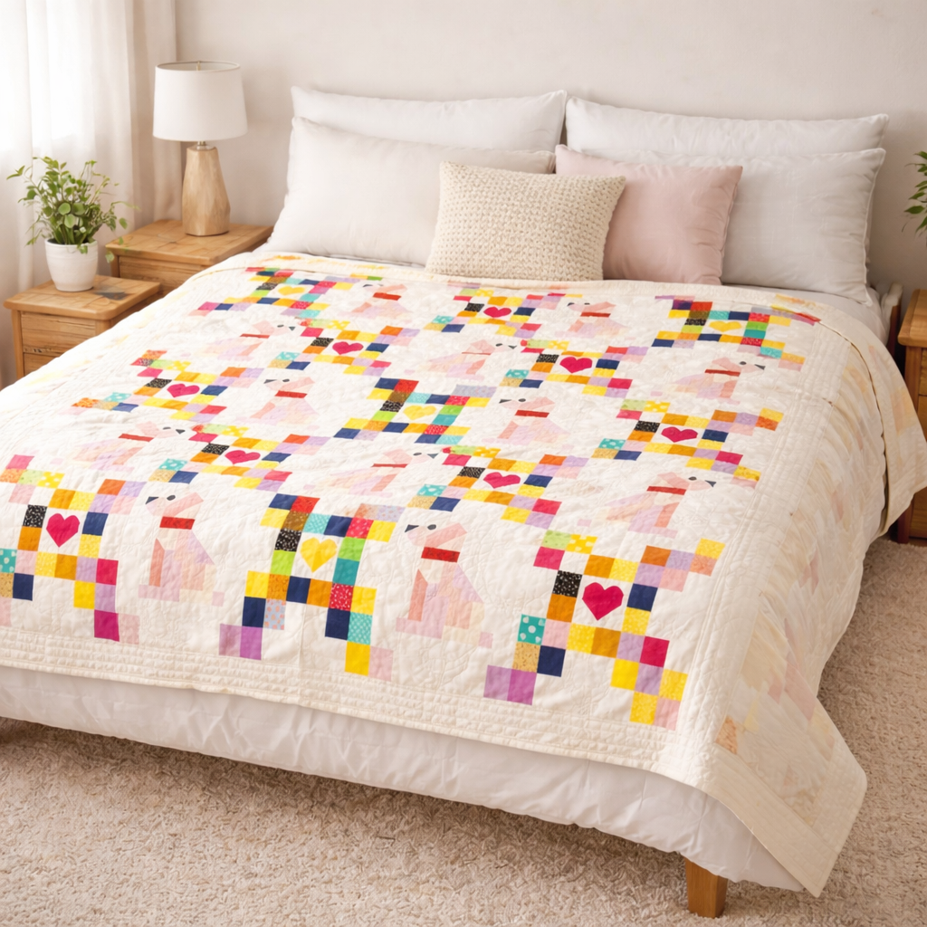 Puppy Love Patchwork Quilt Pattern