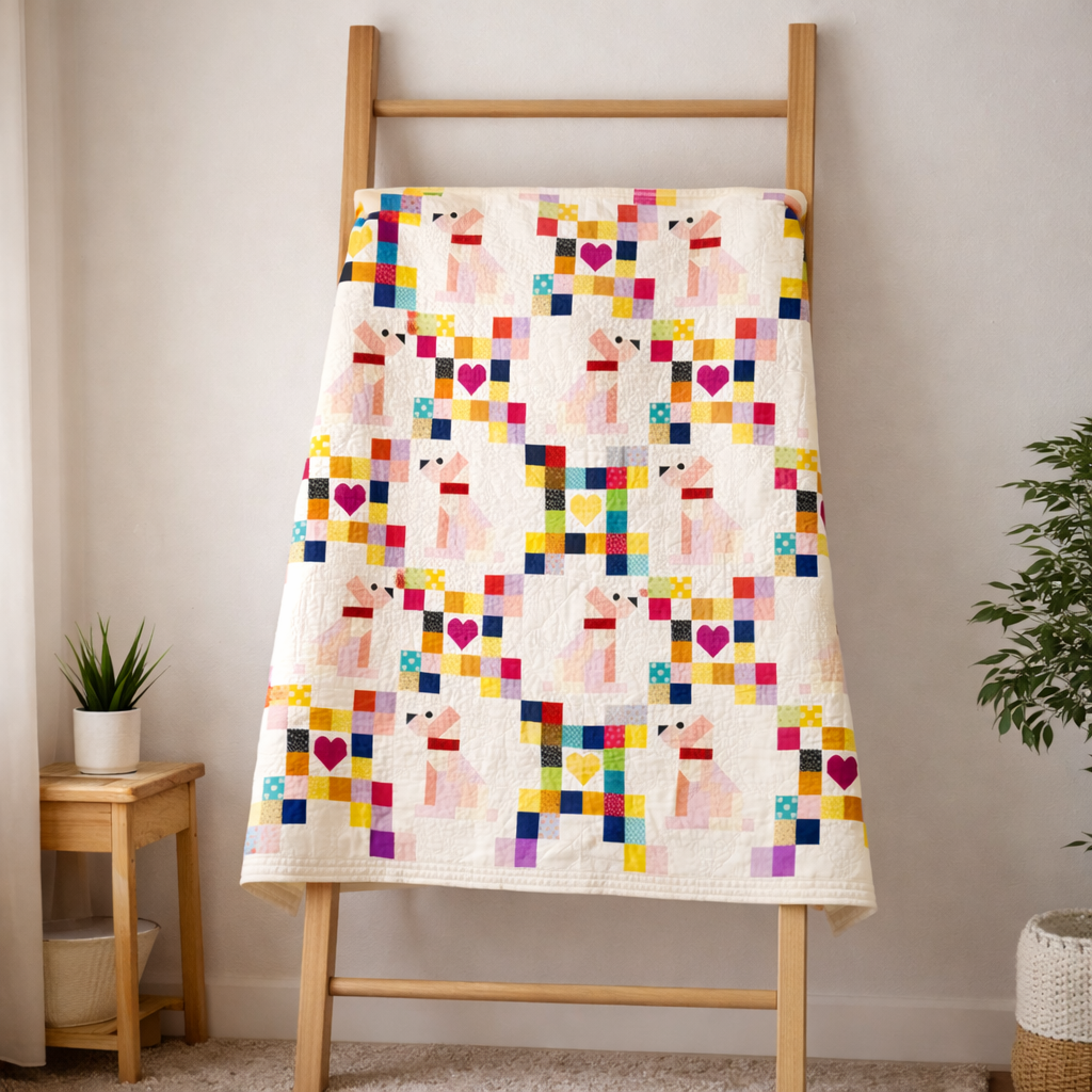 Puppy Love Patchwork Quilt Pattern