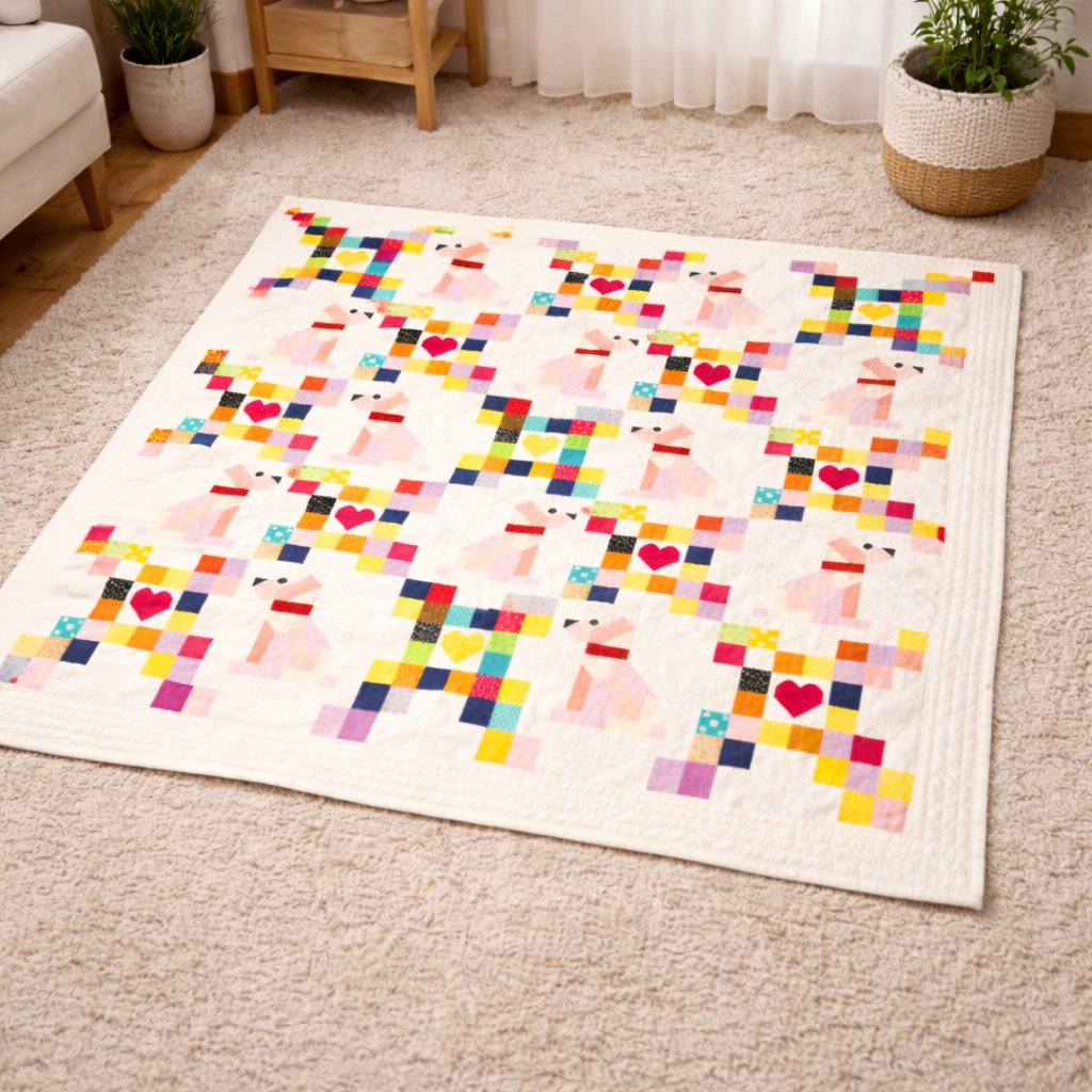 Puppy Love Patchwork Quilt Pattern