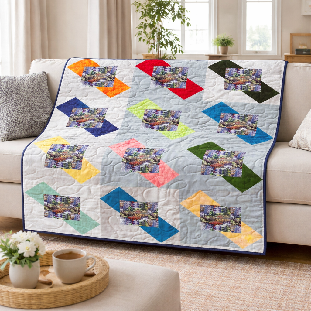 Rainbow Reflections Quilt Pattern