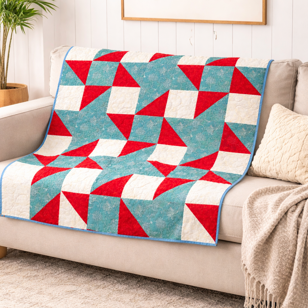 Ruby Starlight Quilt Pattern