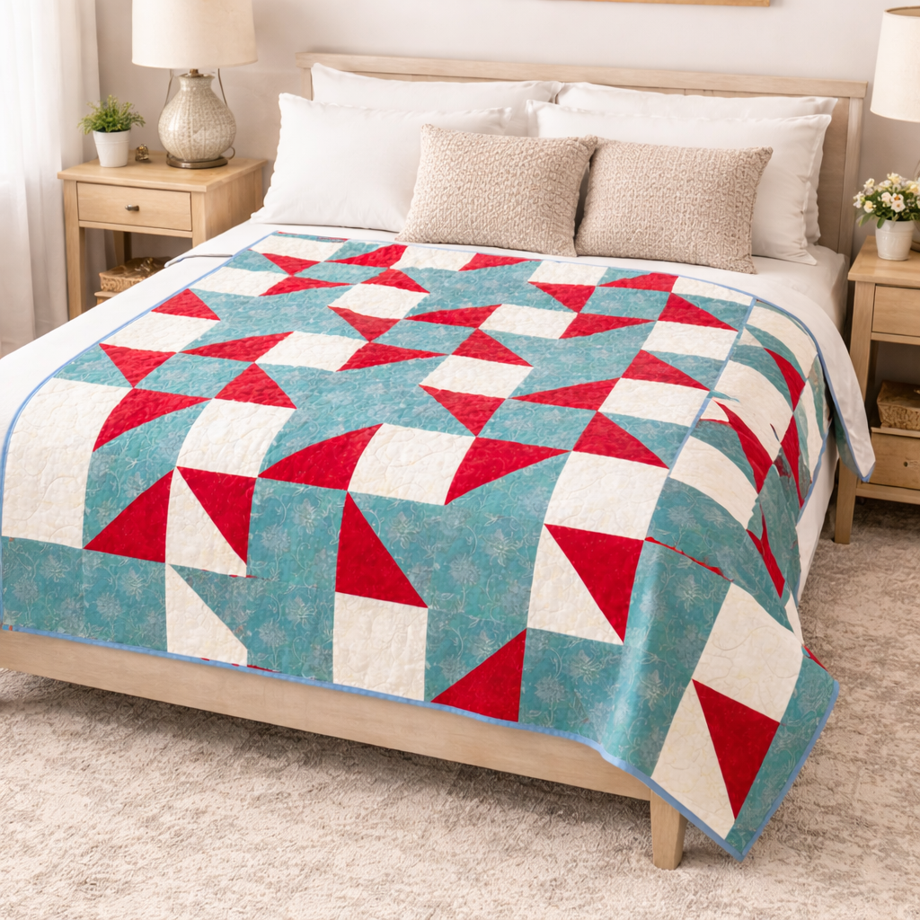 Ruby Starlight Quilt Pattern