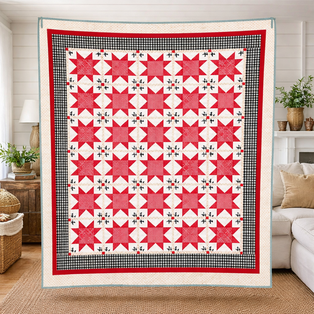 Scarlet Radiance Quilt Pattern