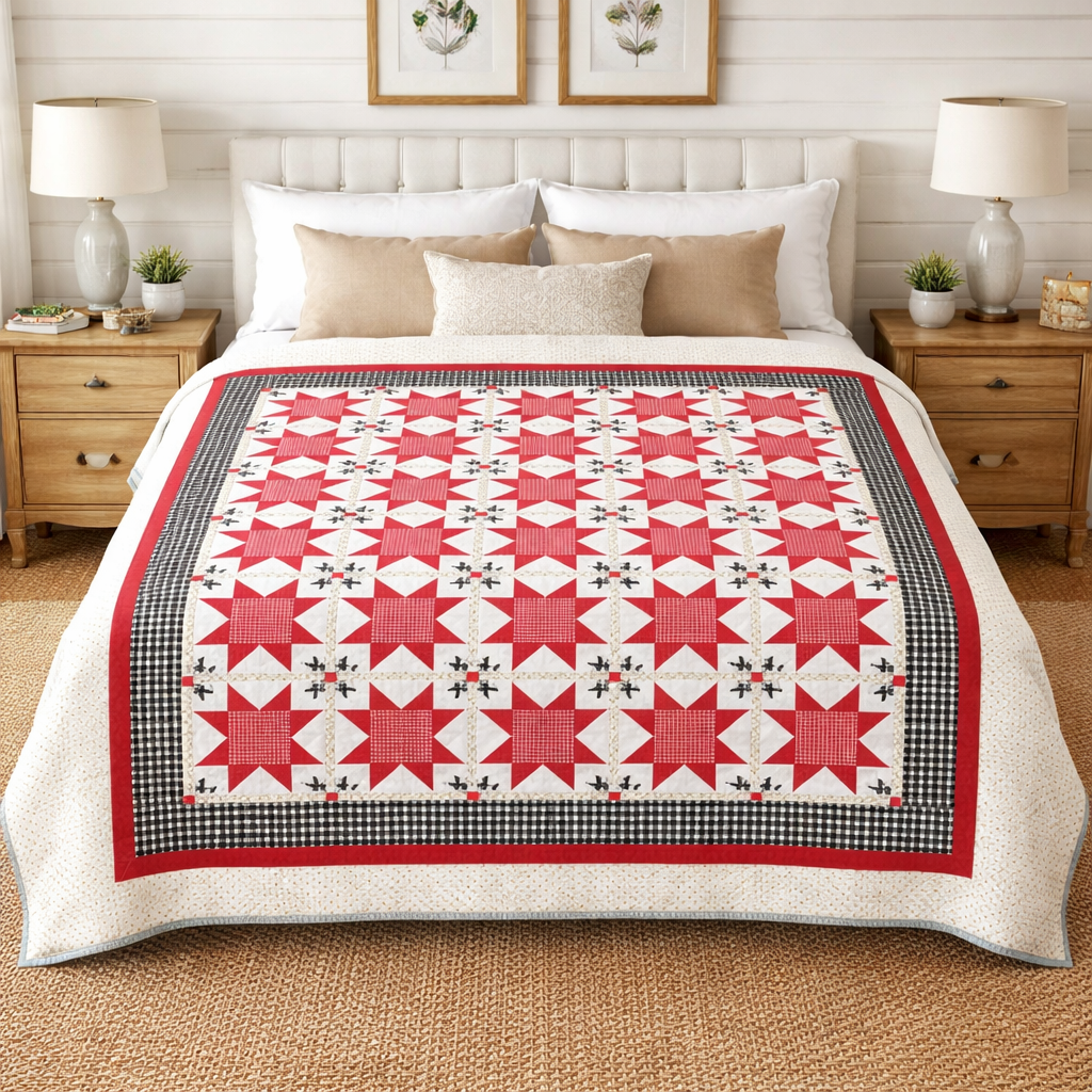 Scarlet Radiance Quilt Pattern