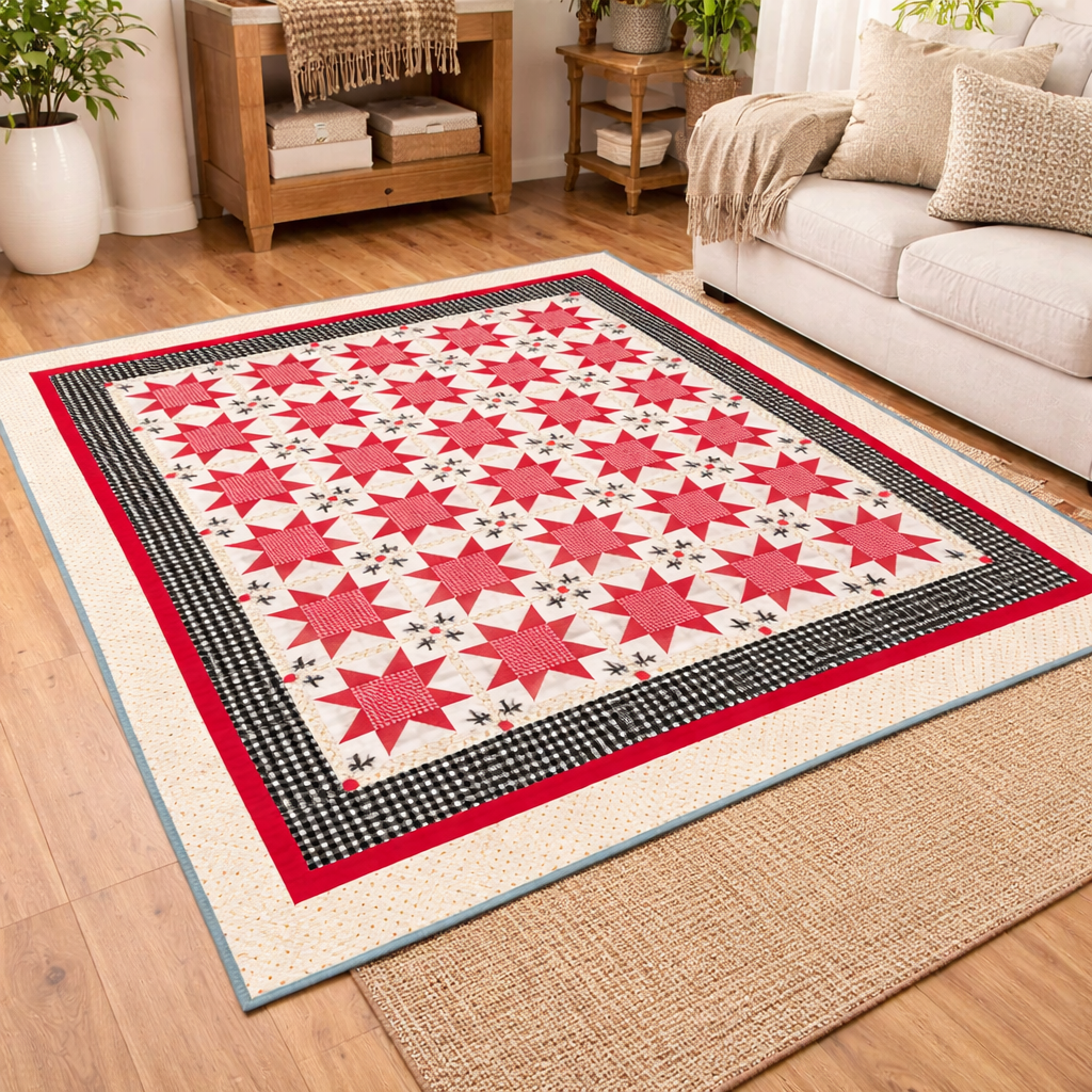 Scarlet Radiance Quilt Pattern