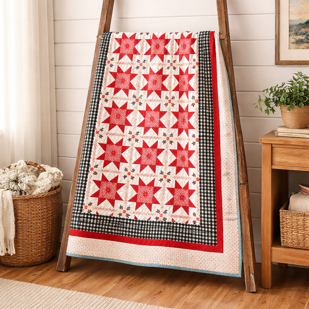 Scarlet Radiance Quilt Pattern