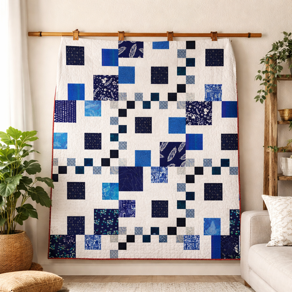 Squares in Bloom Quilt Pattern