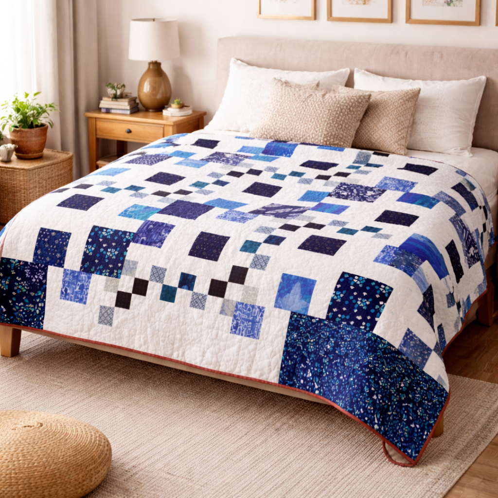 Squares in Bloom Quilt Pattern