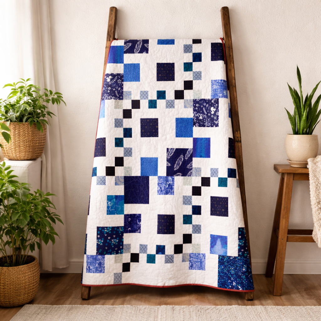Squares in Bloom Quilt Pattern
